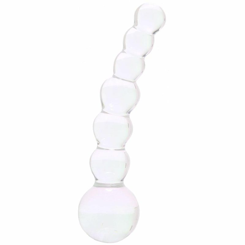 Anal Sex Toys | 5 Inch Curved Glass Beaded Dildo Anal Sex Toys Anal Sex Toys