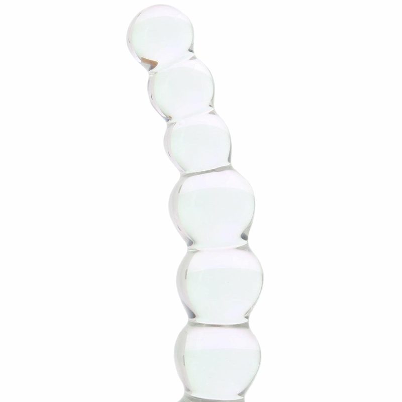 Anal Sex Toys | 5 Inch Curved Glass Beaded Dildo Anal Sex Toys Anal Sex Toys