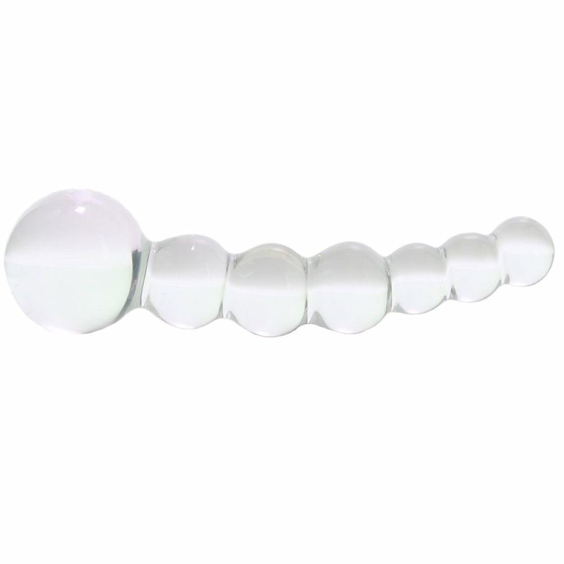 Anal Sex Toys | 5 Inch Curved Glass Beaded Dildo Anal Sex Toys Anal Sex Toys