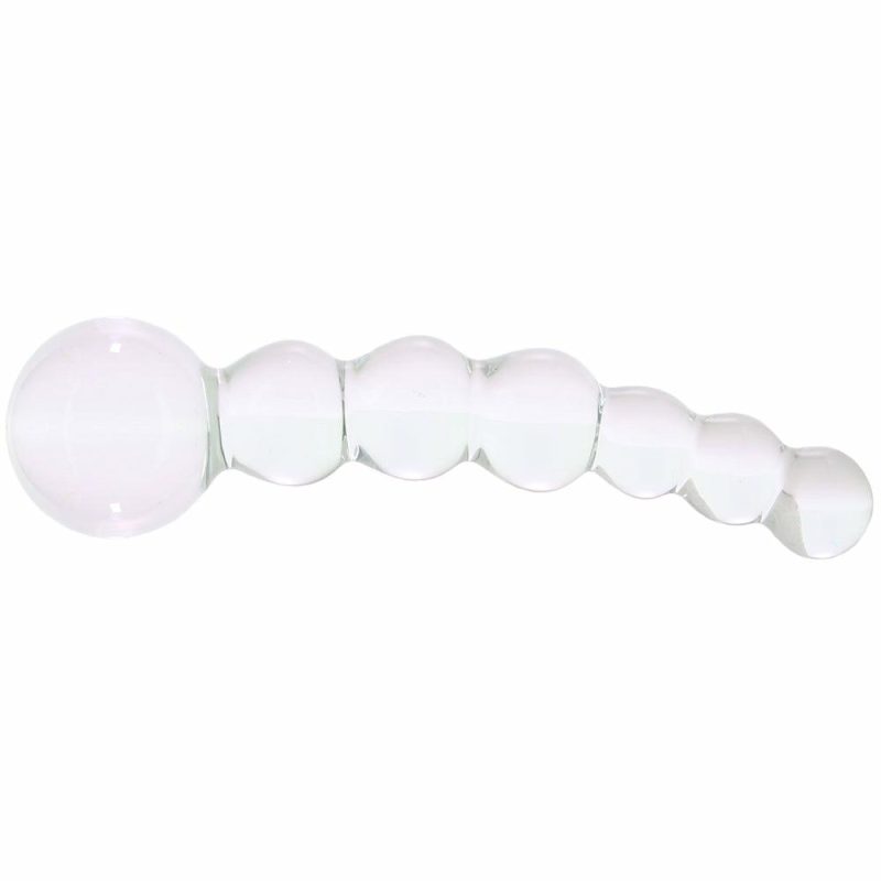 Anal Sex Toys | 5 Inch Curved Glass Beaded Dildo Anal Sex Toys Anal Sex Toys