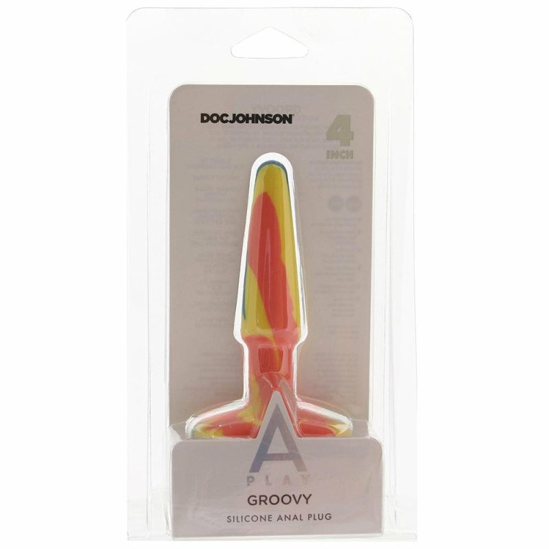 Anal Sex Toys | A-Play Groovy 4 Inch Anal Plug In Sunrise Anal Sex Toys Anal Sex Toys