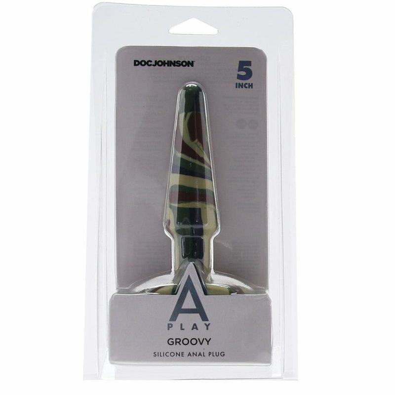 Anal Sex Toys | A-Play Groovy 5 Inch Anal Plug In Camo Anal Sex Toys Anal Sex Toys