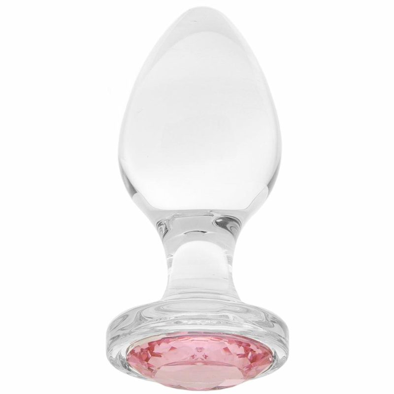 Anal Sex Toys | Adam & Eve Pink Gem Glass Plug In Large Anal Sex Toys Anal Sex Toys