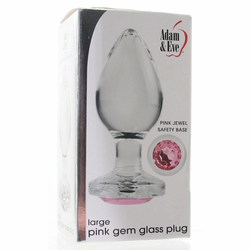 Anal Sex Toys | Adam & Eve Pink Gem Glass Plug In Large Anal Sex Toys Anal Sex Toys