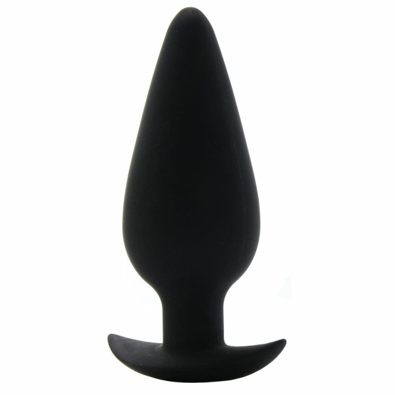 Anal Sex Toys | Anal Fantasy Small Weighted Silicone Plug In Black Anal Sex Toys Anal Sex Toys