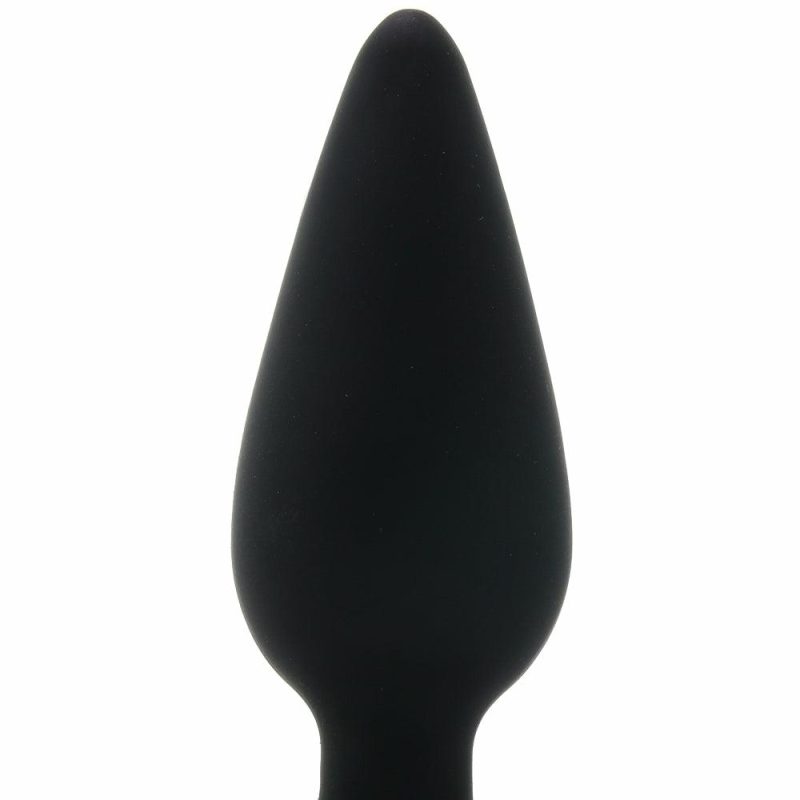 Anal Sex Toys | Anal Fantasy Small Weighted Silicone Plug In Black Anal Sex Toys Anal Sex Toys