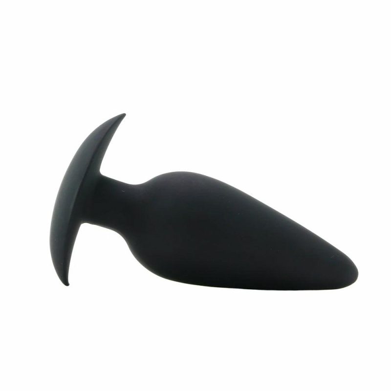 Anal Sex Toys | Anal Fantasy Small Weighted Silicone Plug In Black Anal Sex Toys Anal Sex Toys