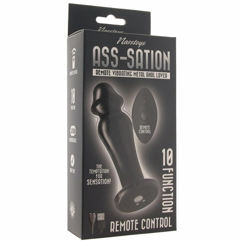 Anal Sex Toys | Ass-Sation Metal Anal Lover Vibe In Black Anal Sex Toys Anal Sex Toys