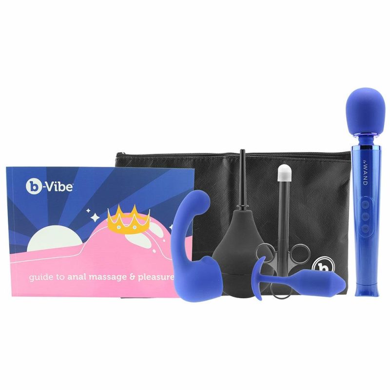 Anal Sex Toys | B-Vibe X Le Wand Anal Massage & Education Set In Cobalt Anal Sex Toys Anal Sex Toys