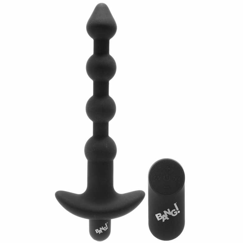 Anal Sex Toys | Bang! Vibrating Anal Beads In Black Anal Sex Toys Anal Sex Toys