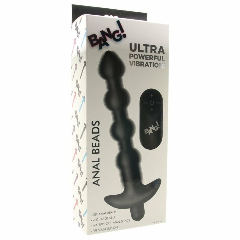 Anal Sex Toys | Bang! Vibrating Anal Beads In Black Anal Sex Toys Anal Sex Toys