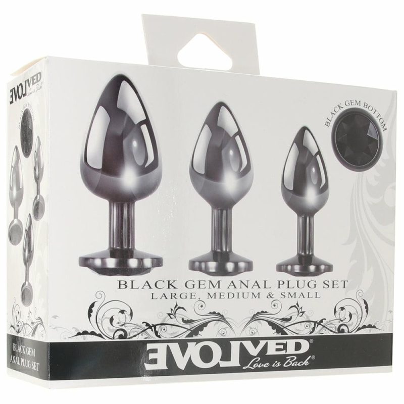 Anal Sex Toys | Black Gem Anal Plug Set Anal Sex Toys Anal Sex Toys