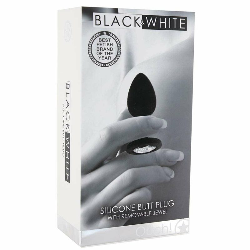 Anal Sex Toys | Black & White Silicone Butt Plug Anal Sex Toys Anal Sex Toys