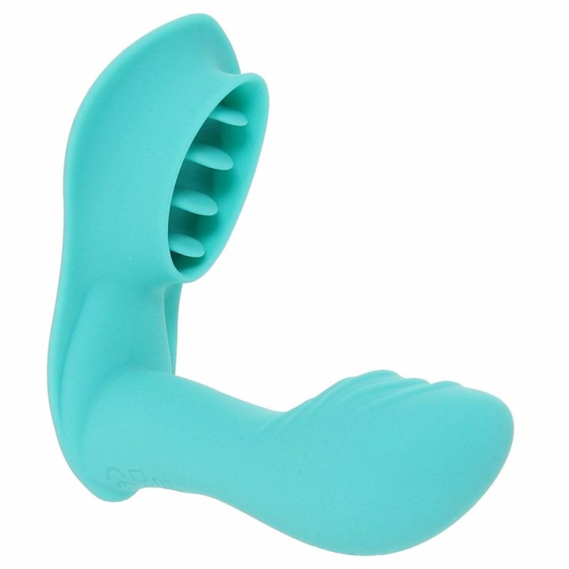 Anal Sex Toys | Blaze Remote Satisfier Vibe In Aqua Anal Sex Toys Anal Sex Toys