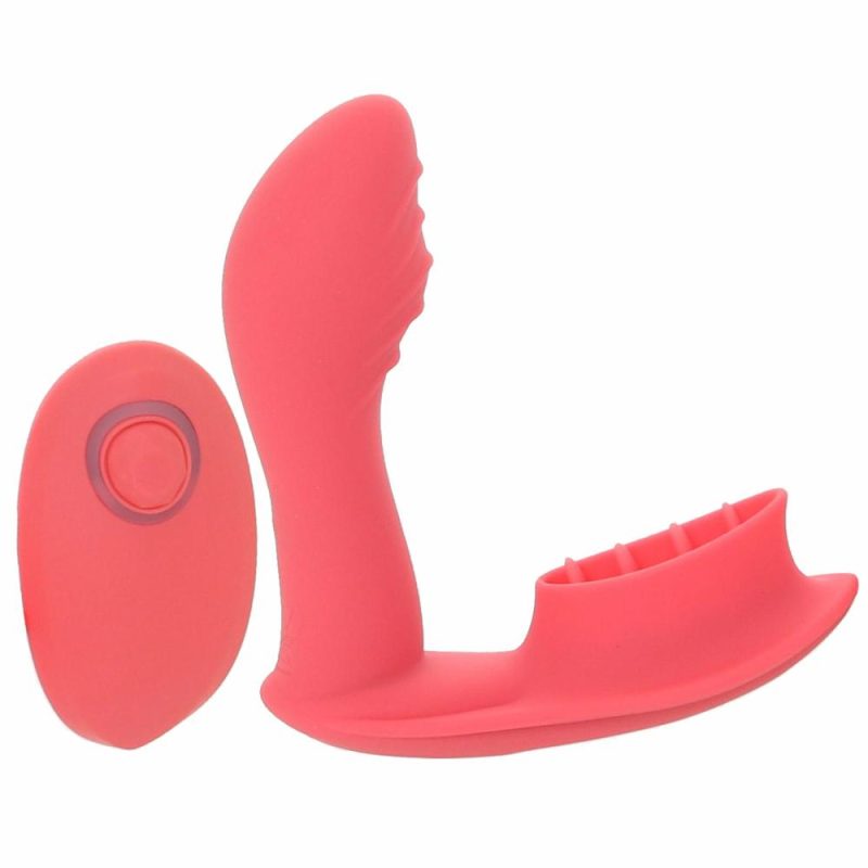 Anal Sex Toys | Blaze Remote Satisfier Vibe In Coral Anal Sex Toys Anal Sex Toys