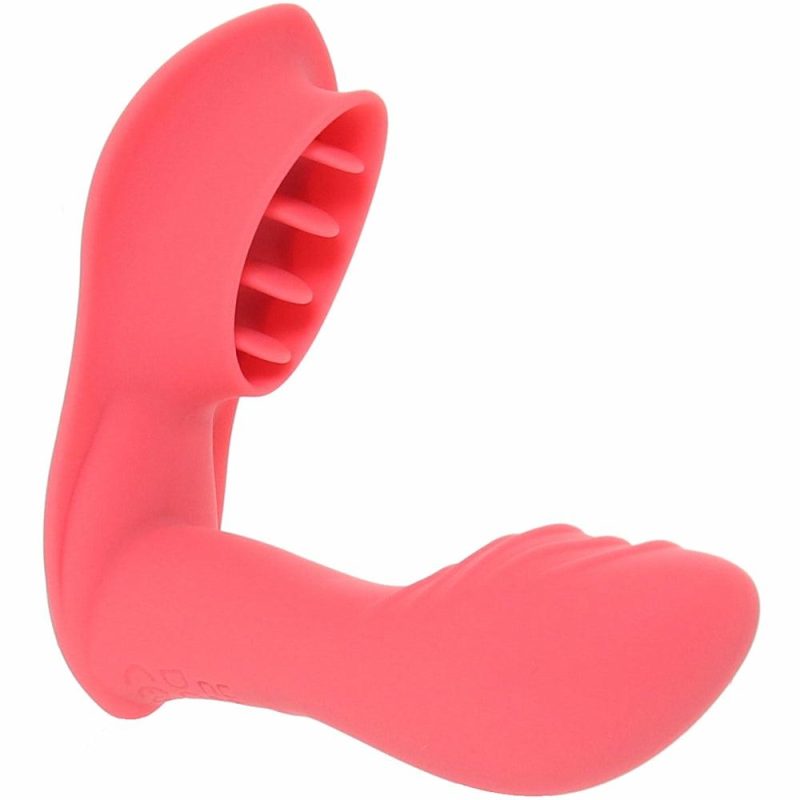 Anal Sex Toys | Blaze Remote Satisfier Vibe In Coral Anal Sex Toys Anal Sex Toys