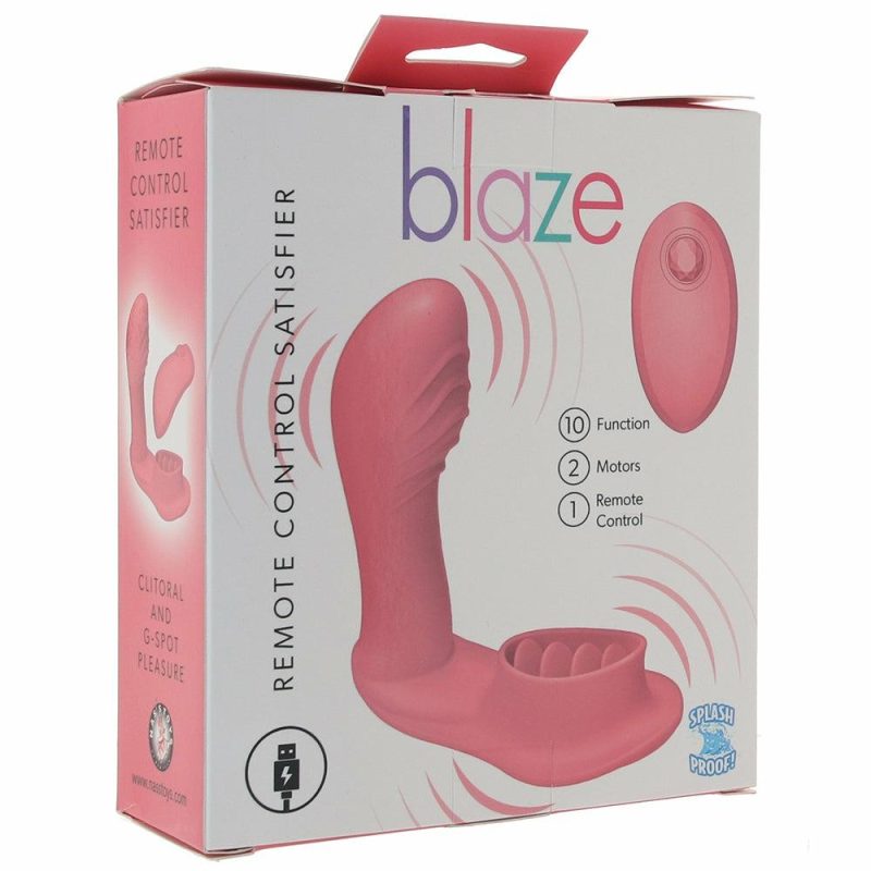 Anal Sex Toys | Blaze Remote Satisfier Vibe In Coral Anal Sex Toys Anal Sex Toys