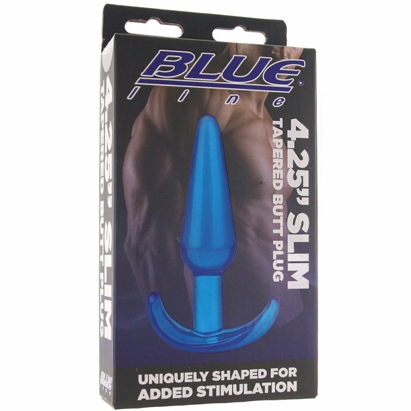 Anal Sex Toys | Blue Line 4.25 Inch Slim Tapered Butt Plug Anal Sex Toys Anal Sex Toys