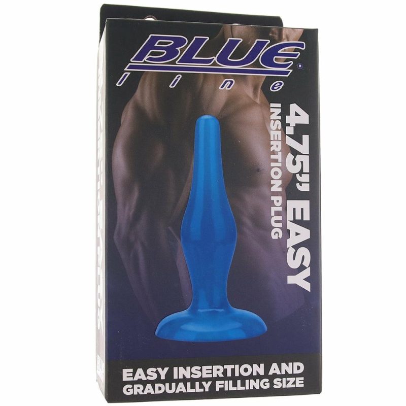 Anal Sex Toys | Blue Line 4.75 Inch Easy Insertion Plug Anal Sex Toys Anal Sex Toys