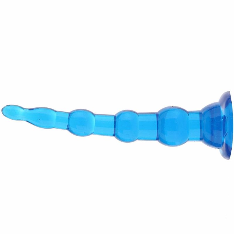 Anal Sex Toys | Blue Line 6.75 Inch Anal Beads With Suction Base Anal Sex Toys Anal Sex Toys