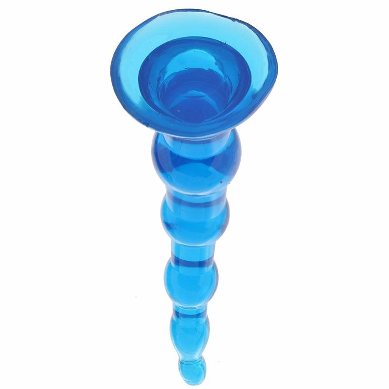 Anal Sex Toys | Blue Line 6.75 Inch Anal Beads With Suction Base Anal Sex Toys Anal Sex Toys