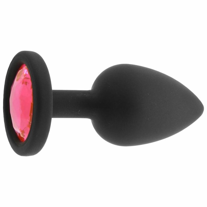 Anal Sex Toys | Booty Bling Small Pink Jeweled Silicone Plug Anal Sex Toys Anal Sex Toys