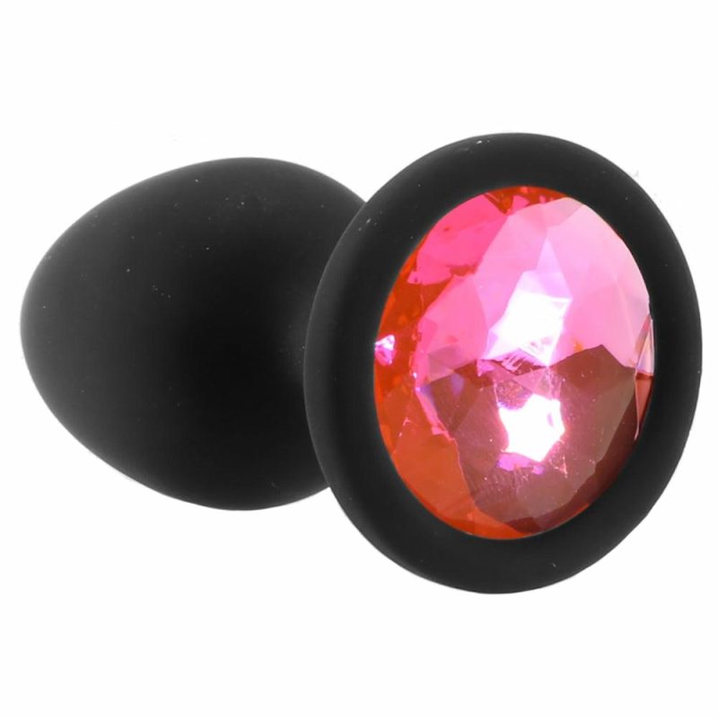 Anal Sex Toys | Booty Bling Small Pink Jeweled Silicone Plug Anal Sex Toys Anal Sex Toys