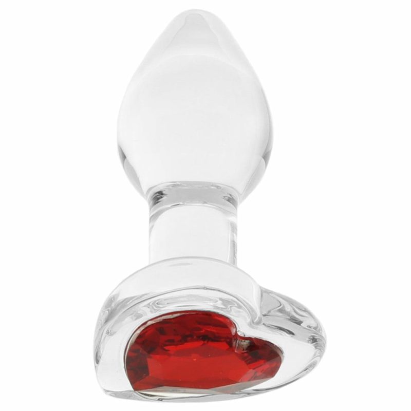 Anal Sex Toys | Booty Sparks Red Heart Gem Glass Anal Plug In Small Anal Sex Toys Anal Sex Toys