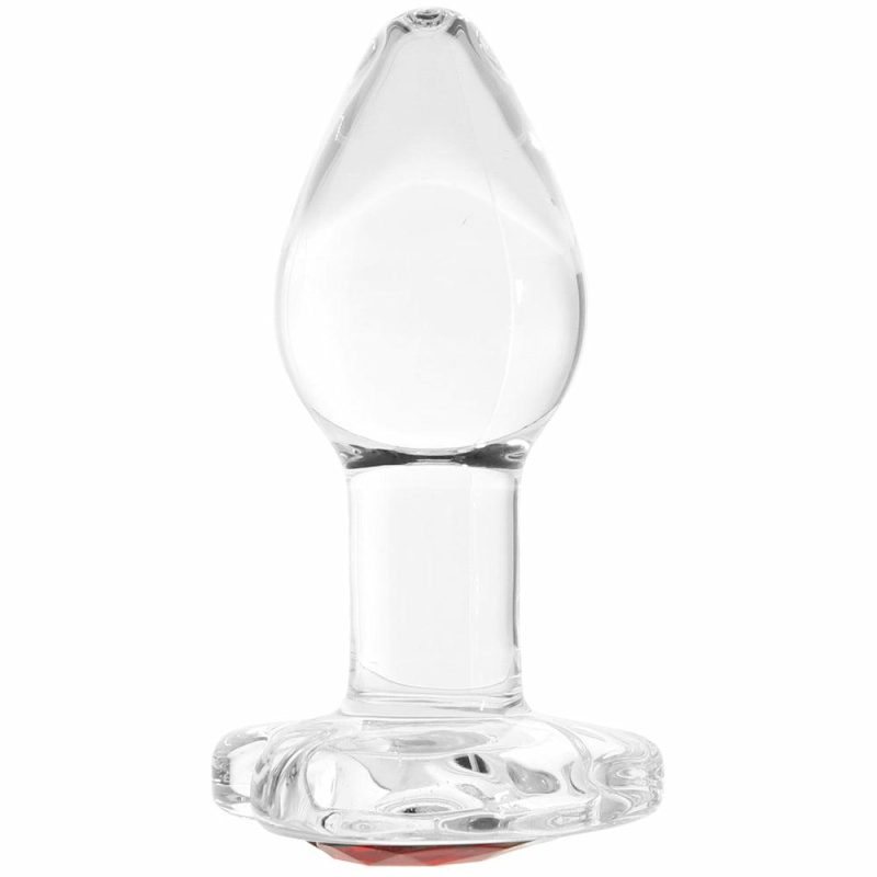 Anal Sex Toys | Booty Sparks Red Heart Gem Glass Anal Plug In Small Anal Sex Toys Anal Sex Toys