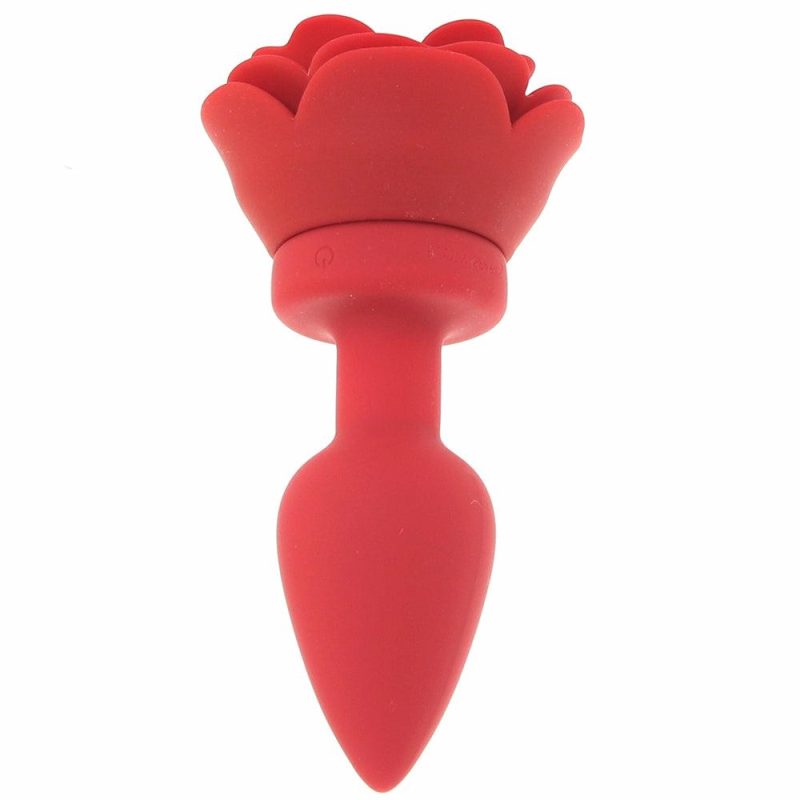 Anal Sex Toys | Booty Sparks Remote Vibrating Rose Plug In Small Anal Sex Toys Anal Sex Toys