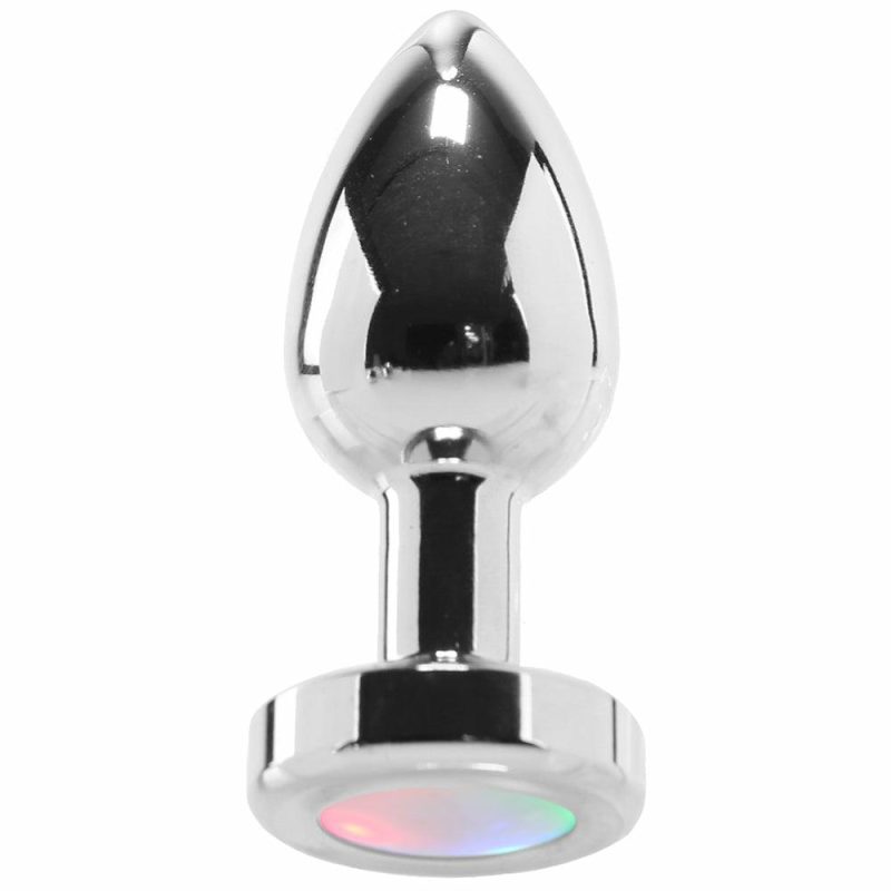 Anal Sex Toys | Booty Sparks Silver Light Up Anal Plug In Small Anal Sex Toys Anal Sex Toys