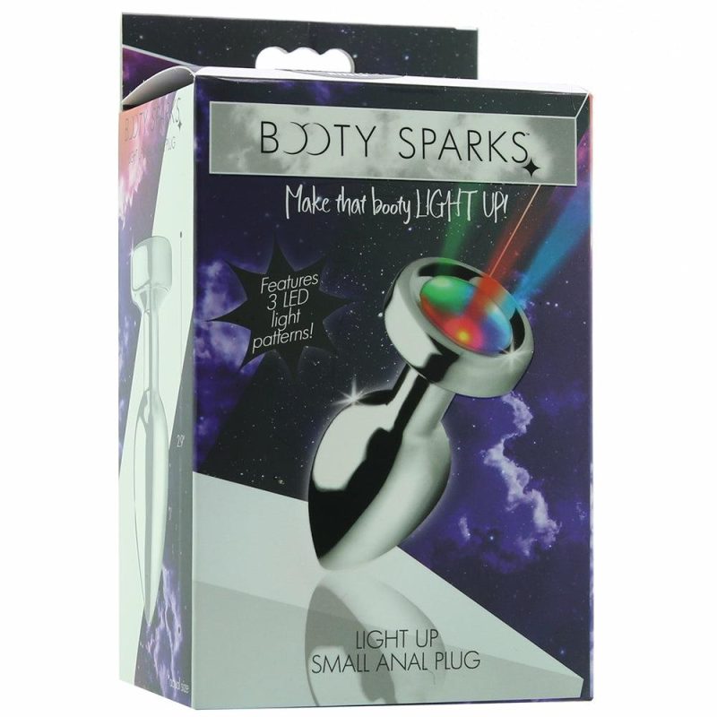 Anal Sex Toys | Booty Sparks Silver Light Up Anal Plug In Small Anal Sex Toys Anal Sex Toys