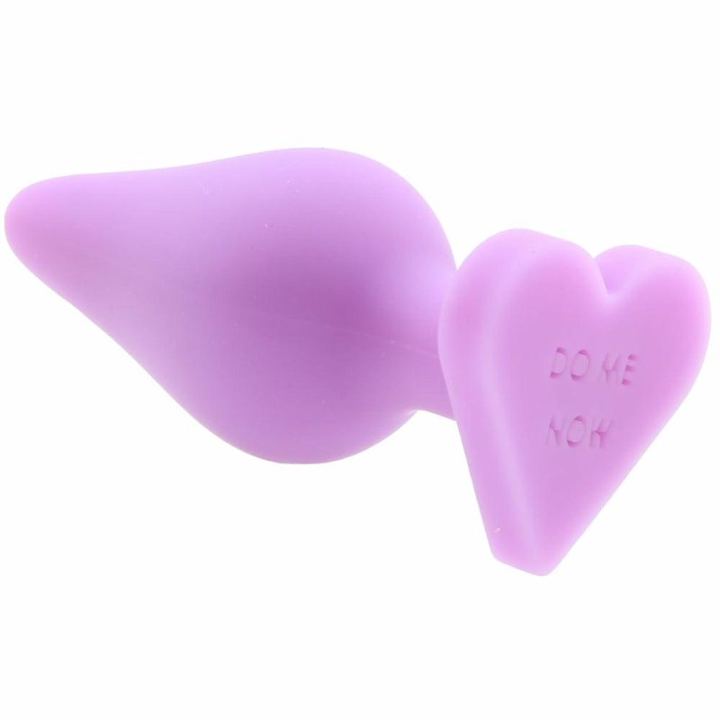 Anal Sex Toys | Candy Hearts Do Me Now Small Butt Plug In Purple Anal Sex Toys Anal Sex Toys