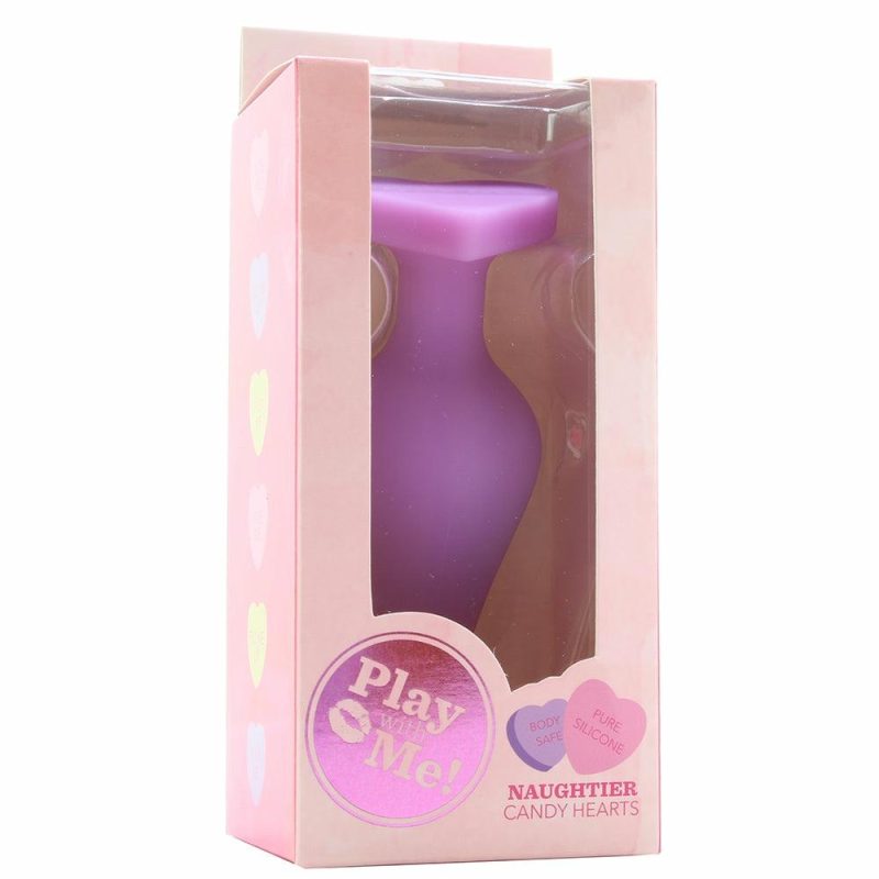 Anal Sex Toys | Candy Hearts Fk Me Medium Butt Plug In Purple Anal Sex Toys Anal Sex Toys