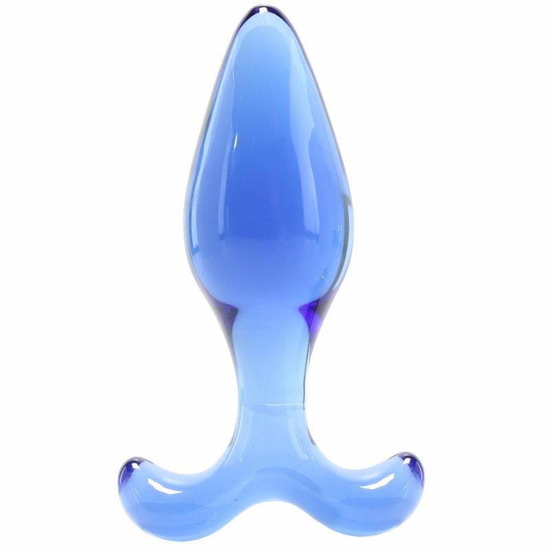 Anal Sex Toys | Chrystalino Expert Blue Glass Butt Plug Anal Sex Toys Anal Sex Toys