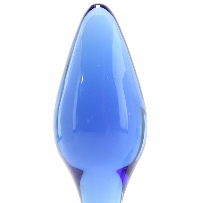 Anal Sex Toys | Chrystalino Expert Blue Glass Butt Plug Anal Sex Toys Anal Sex Toys