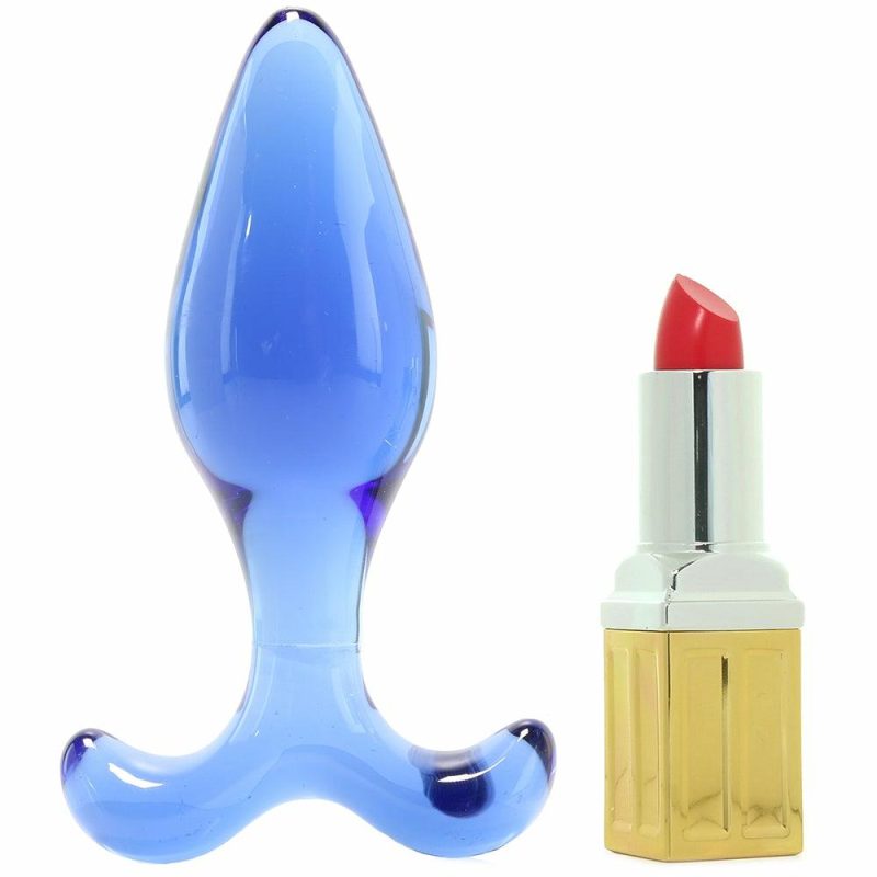 Anal Sex Toys | Chrystalino Expert Blue Glass Butt Plug Anal Sex Toys Anal Sex Toys