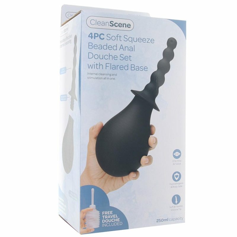 Anal Sex Toys | Clean Scene Beaded Silicone Anal Douche Set Anal Sex Toys Anal Sex Toys