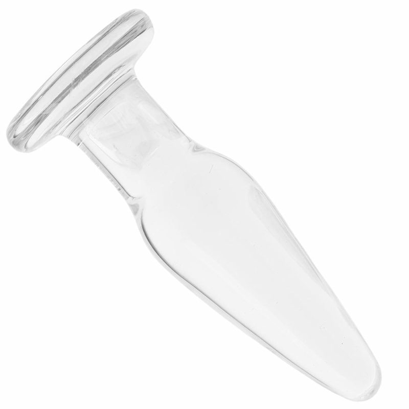 Anal Sex Toys | Crystal Premium Glass Small Tapered Butt Plug In Clear Anal Sex Toys Anal Sex Toys