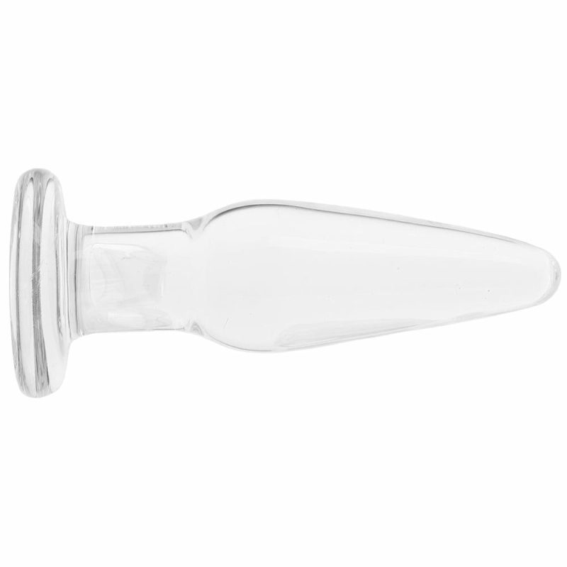 Anal Sex Toys | Crystal Premium Glass Small Tapered Butt Plug In Clear Anal Sex Toys Anal Sex Toys