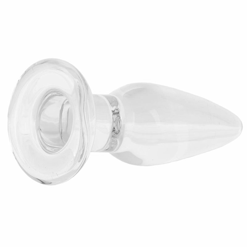 Anal Sex Toys | Crystal Premium Glass Small Tapered Butt Plug In Clear Anal Sex Toys Anal Sex Toys