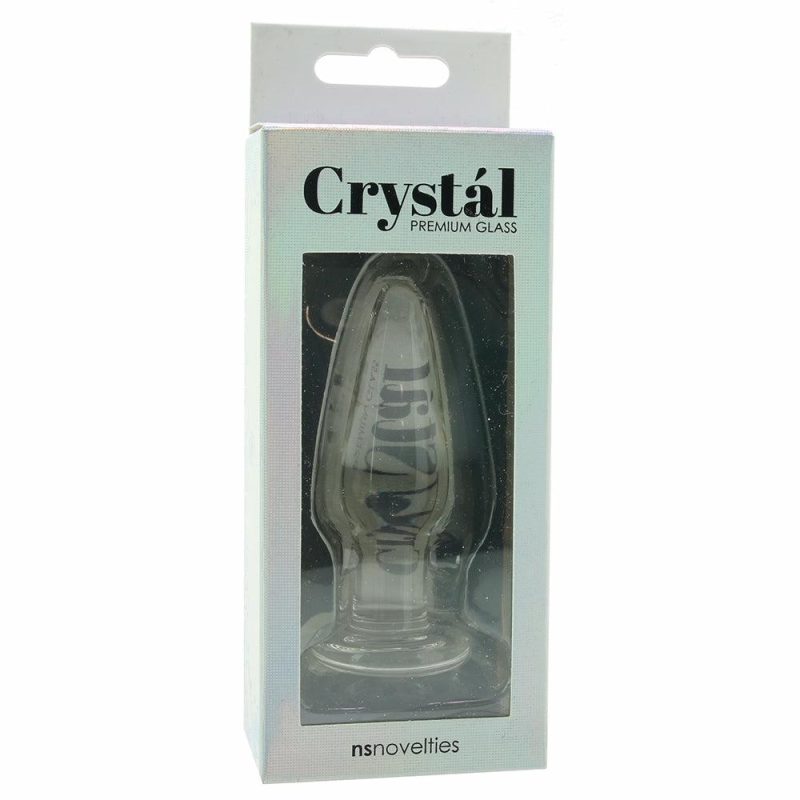 Anal Sex Toys | Crystal Premium Glass Small Tapered Butt Plug In Clear Anal Sex Toys Anal Sex Toys