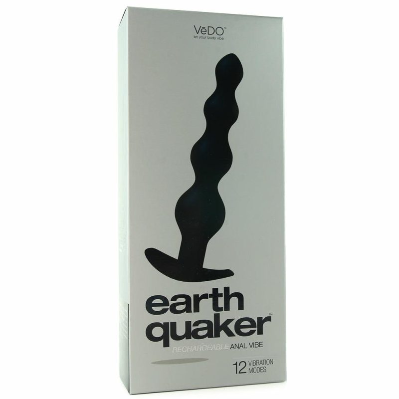 Anal Sex Toys | Earth Quaker Rechargeable Anal Vibe In Black Anal Sex Toys Anal Sex Toys