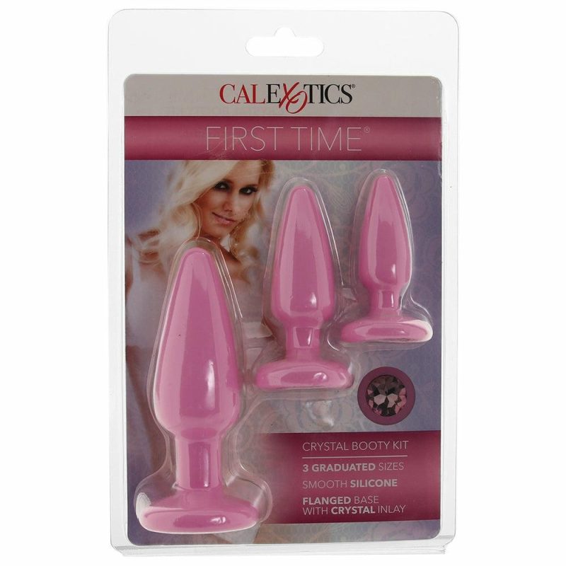 Anal Sex Toys | First Time Crystal Booty Anal Plug Set In Pink Anal Sex Toys Anal Sex Toys