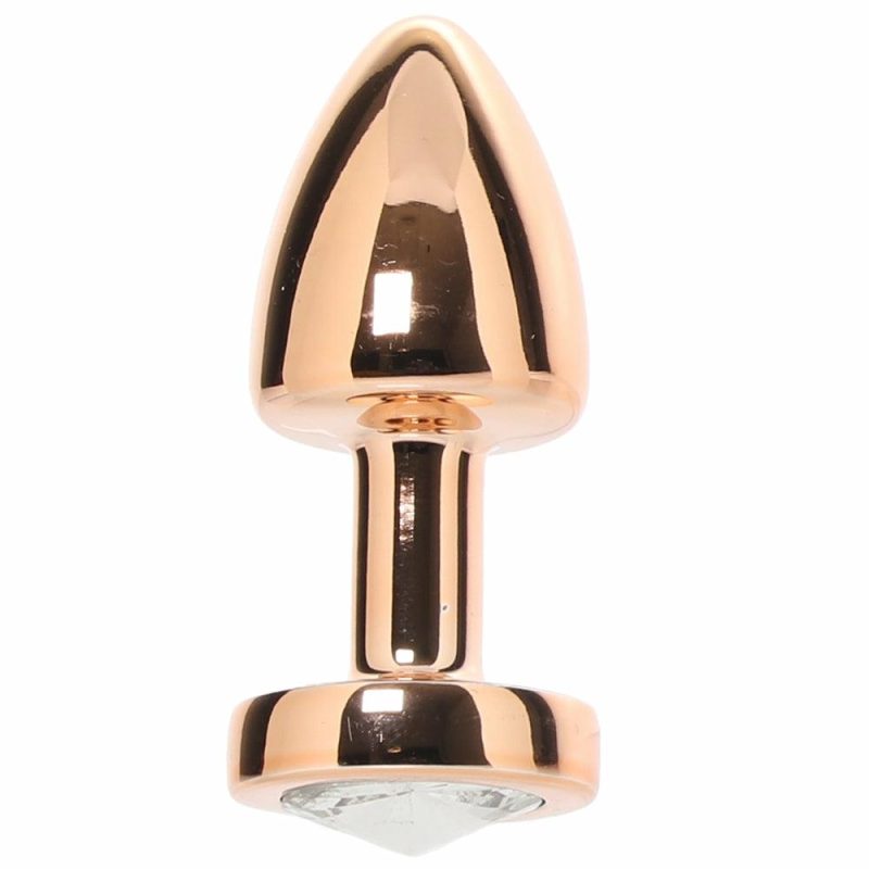 Anal Sex Toys | Gemsations 2 Inch Beginners Bling Bling Plug In Rose Gold Anal Sex Toys Anal Sex Toys