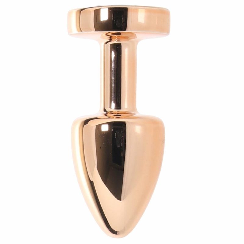 Anal Sex Toys | Gemsations 2 Inch Beginners Bling Bling Plug In Rose Gold Anal Sex Toys Anal Sex Toys