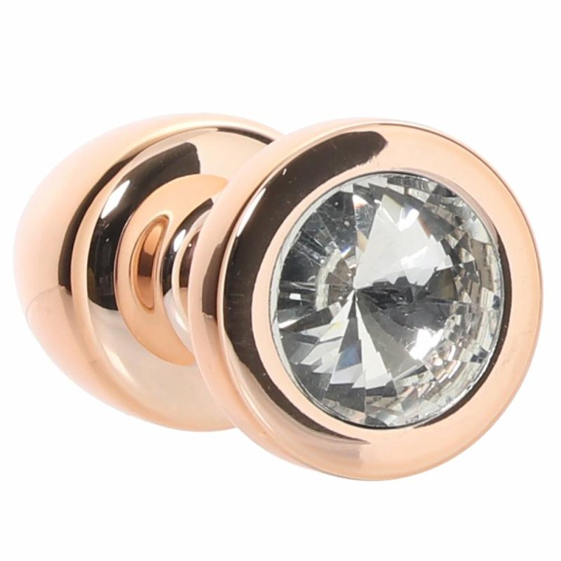 Anal Sex Toys | Gemsations 2 Inch Beginners Bling Bling Plug In Rose Gold Anal Sex Toys Anal Sex Toys