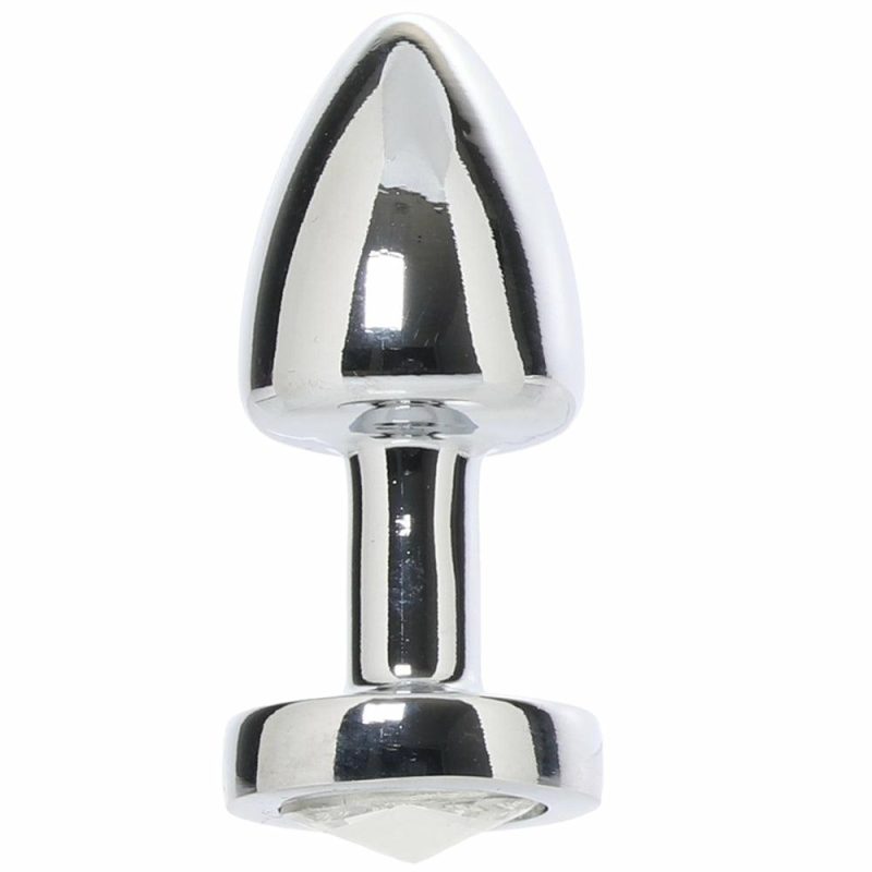 Anal Sex Toys | Gemsations 2 Inch Beginners Bling Bling Plug In Silver Anal Sex Toys Anal Sex Toys