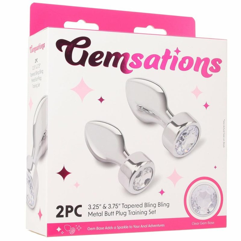 Anal Sex Toys | Gemsations Bling Bling Gem Aluminum Anal Training Set Anal Sex Toys Anal Sex Toys