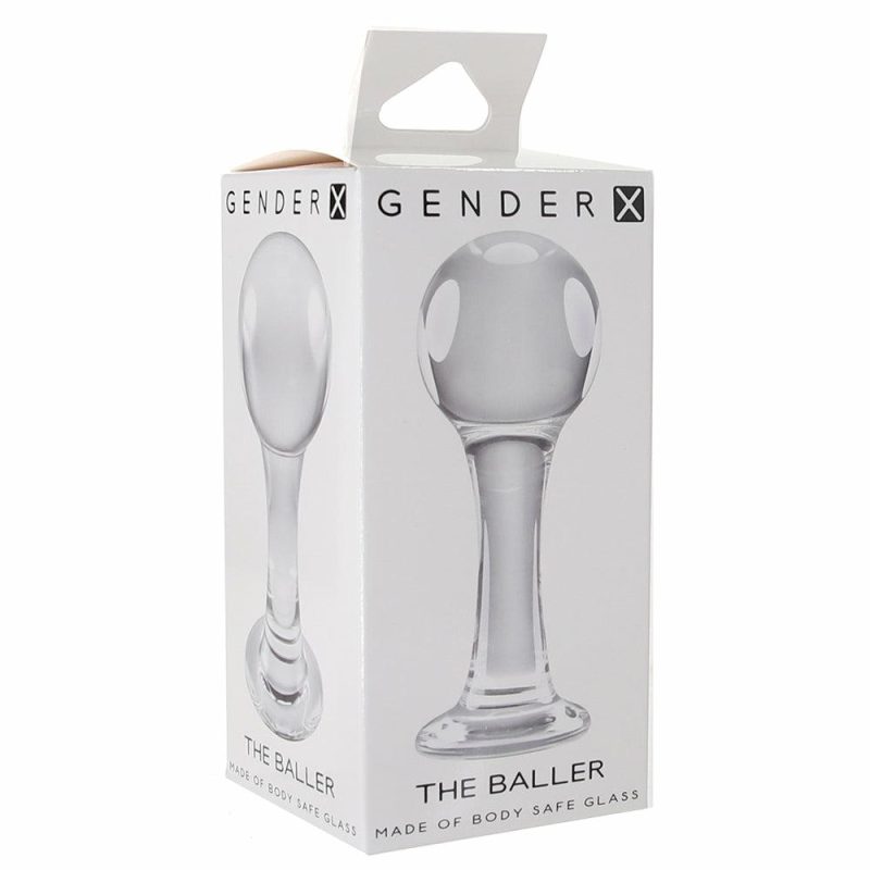 Anal Sex Toys | Gender X The Baller Glass Plug Anal Sex Toys Anal Sex Toys